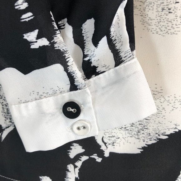 C.O.C. Galloping Horses Black and White Tunic - Picture 5 of 7